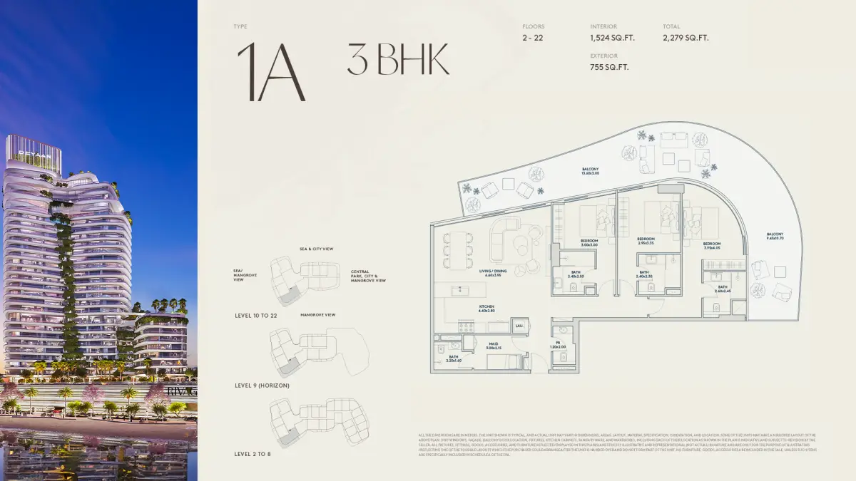 3 BR - Type A